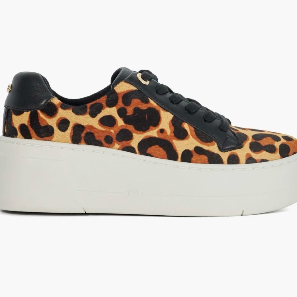 Dune London Episode Leopard Sneakers - Picture 7 of 12